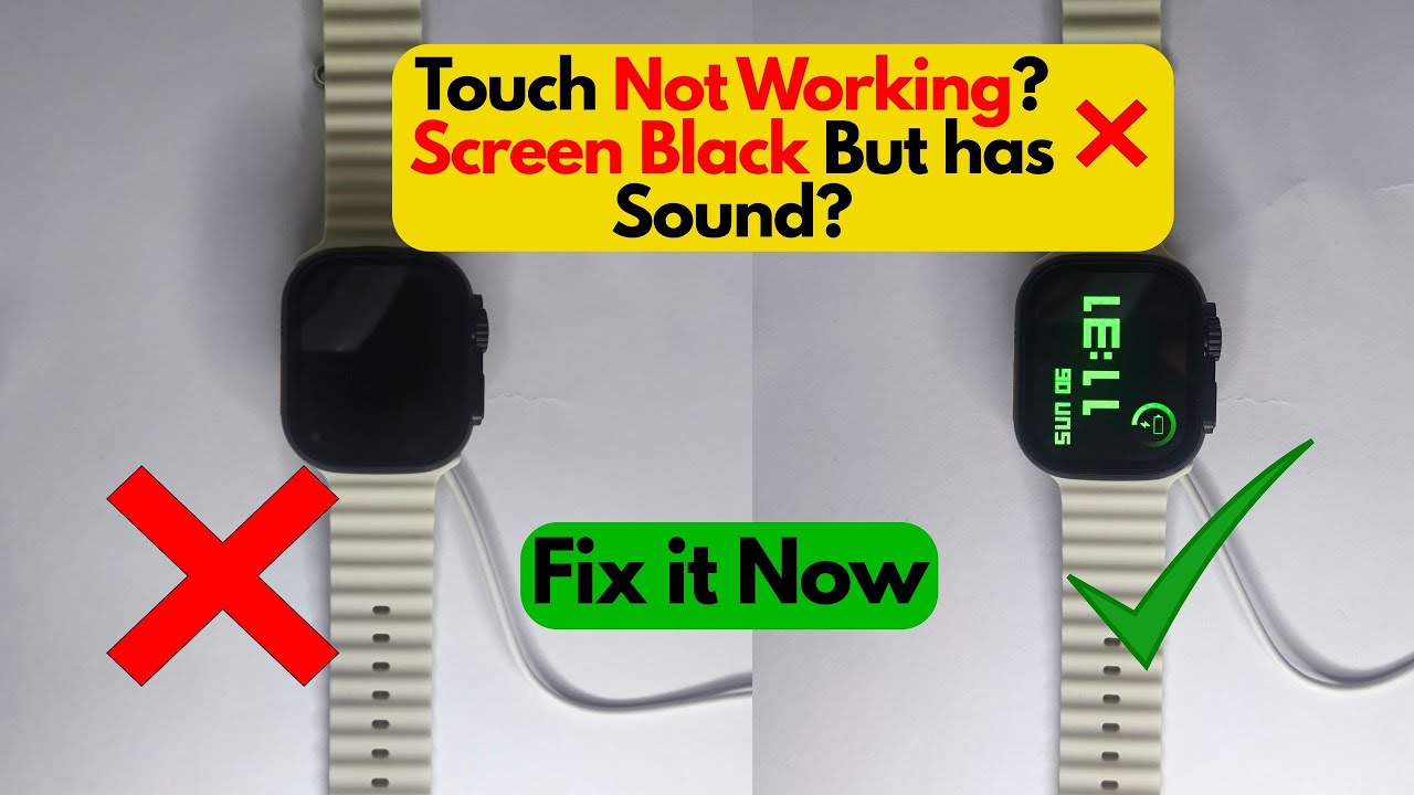 Smartwatch Not Charge | How to Fix Black Screen and Power Issues