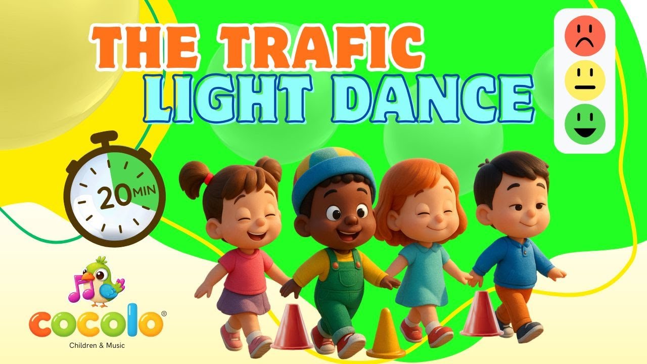 Traffic Safety Dance Song! | Kids Learn Traffic Lights