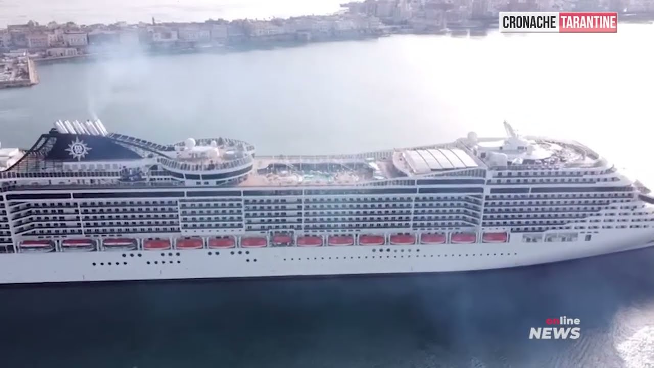 Primo attracco a Taranto di MSC Splendida