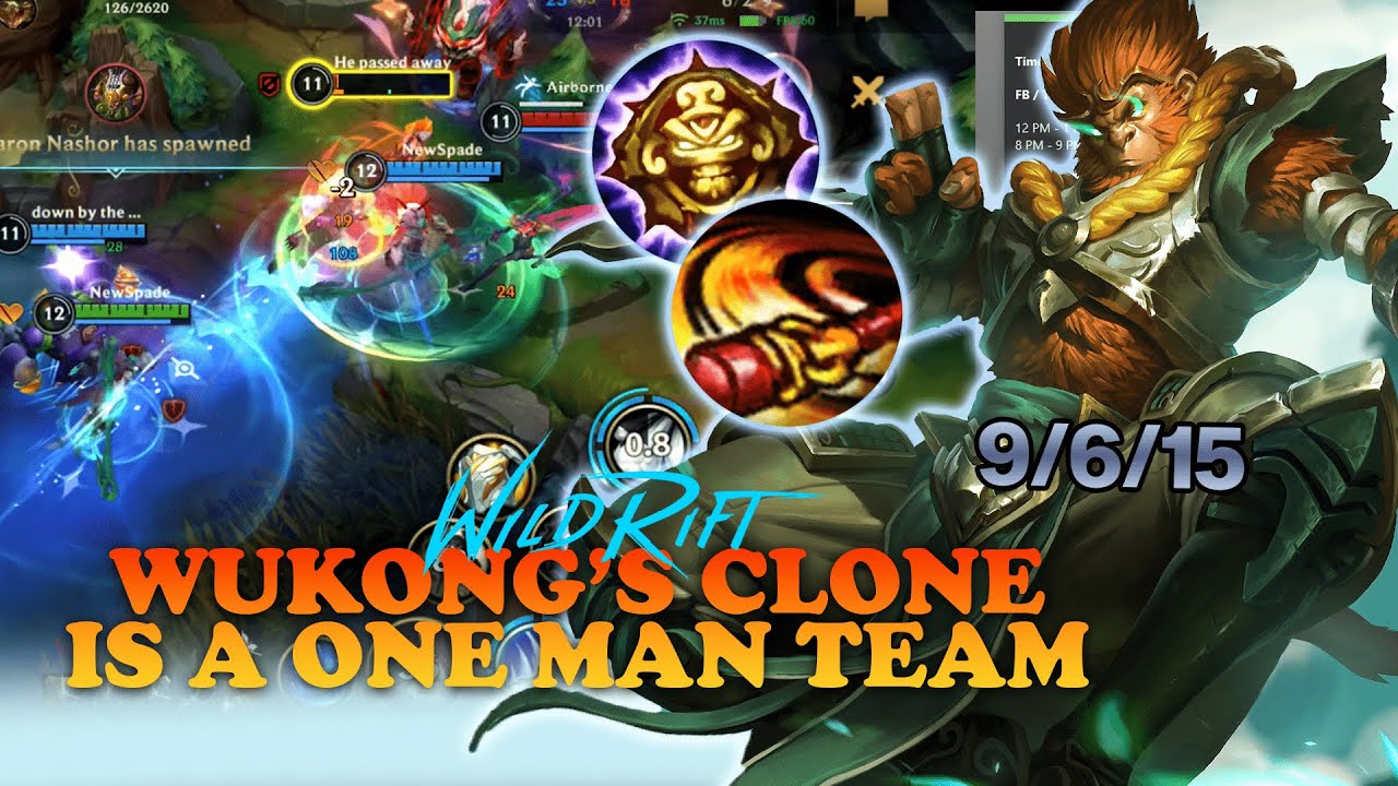 Wukong Wild Rift | Wukong's Clone is a One Man Team