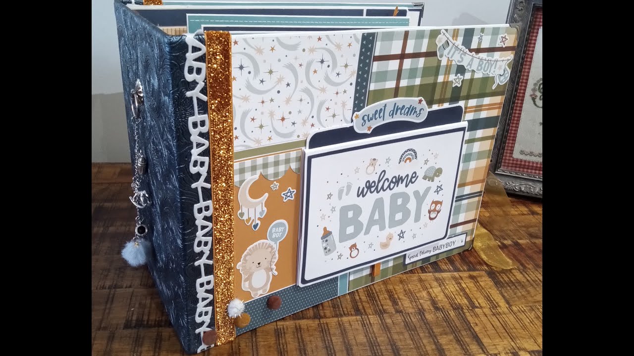Album Pop-Up Bébé garcon | Le Dévoilement | Scrapbooking