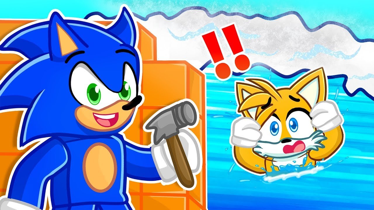 TSUNAMI GÉANT contre SONIC et TAILS sur Roblox !