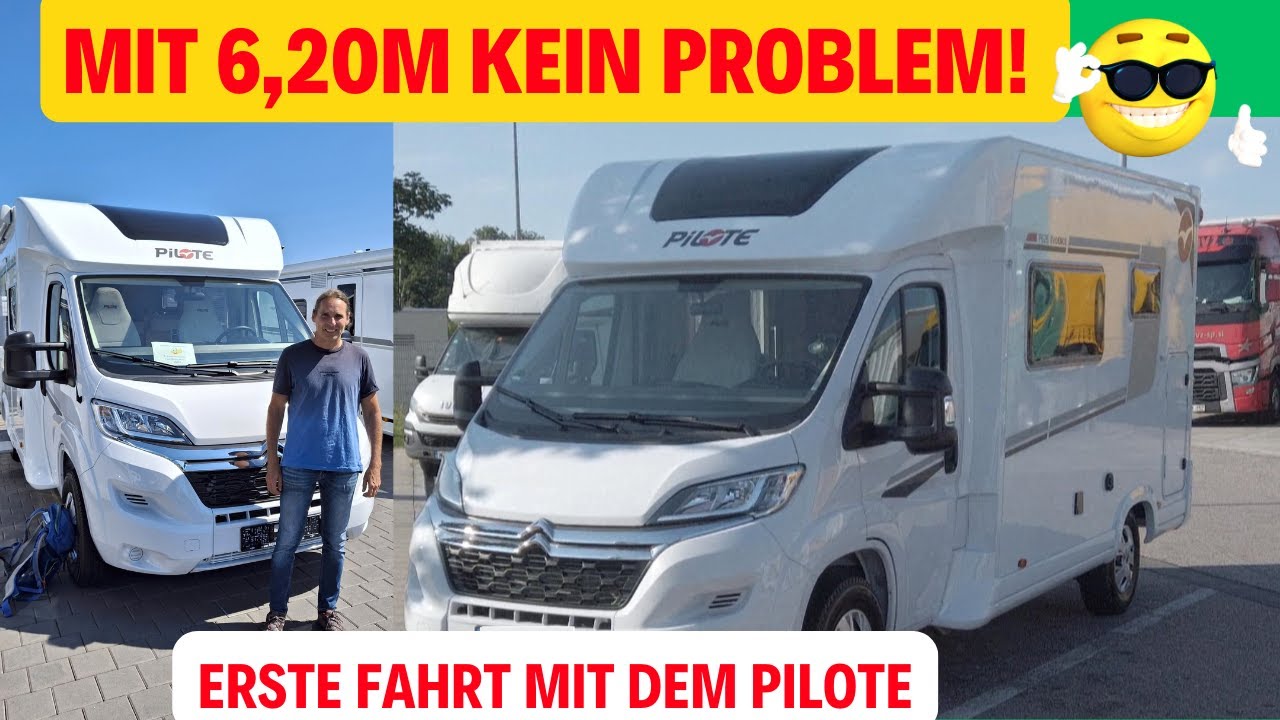 Jungfernfahrt mit dem neuen Wohnmobil Pilote P626D! 🤩 Erste Eindrücke während der ersten Fahrt.