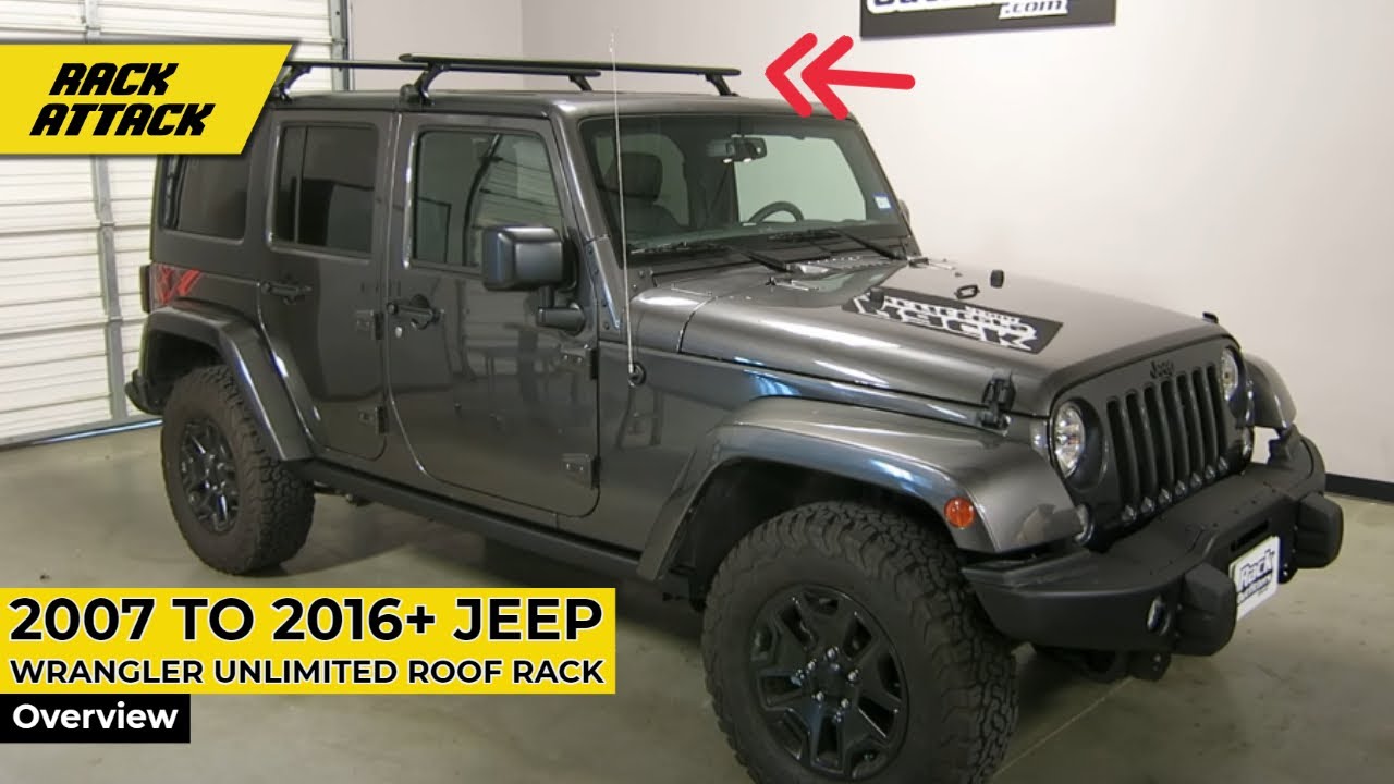 2007 to 2016+ Jeep Wrangler Unlimited Thule Roof Rack