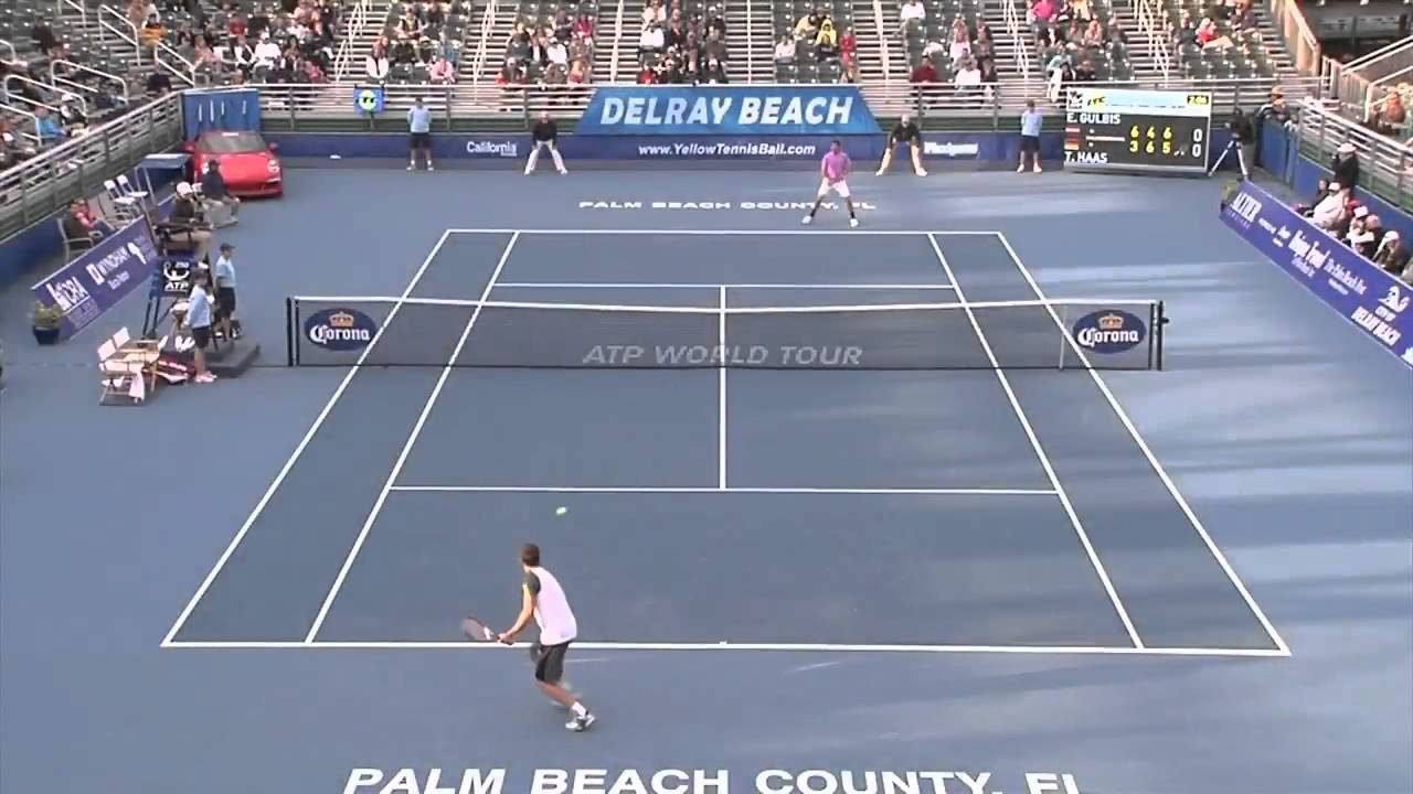 Ernests Gulbis vs Tommy Haas Delray Beach ATP Tennis Open Semi Final [02/03/2013]