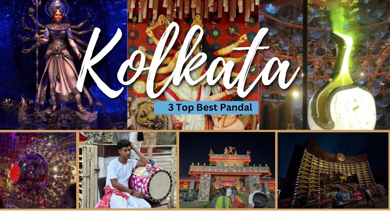 Kolkata Top 3 Pandal  #durgapuja #kolkata #toppandal 