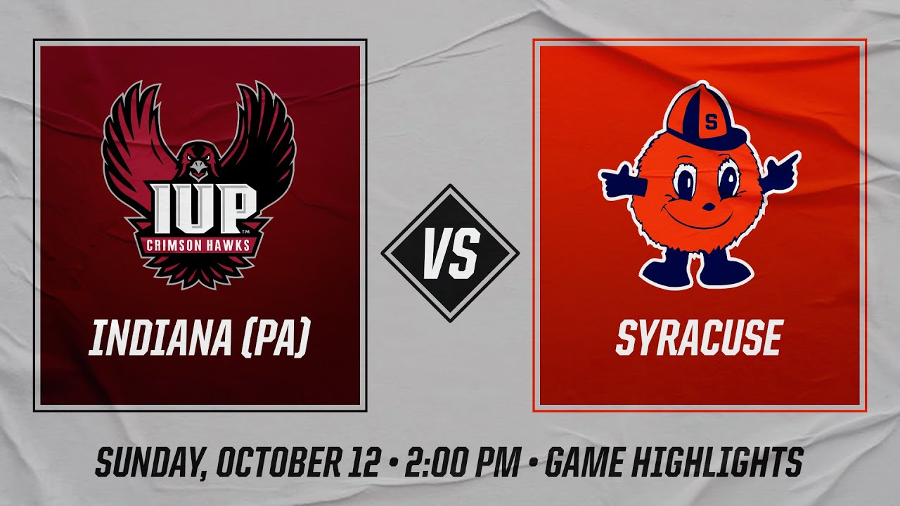 Syracuse vs. IUP | 10/12/2025 | Highlights