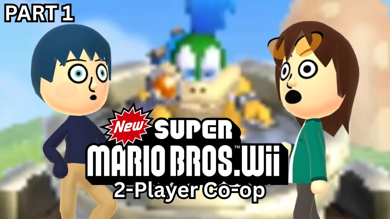 NSMBWii but we're going insane (New Super Mario Bros. Wii 2-Player Co-op Part 1)
