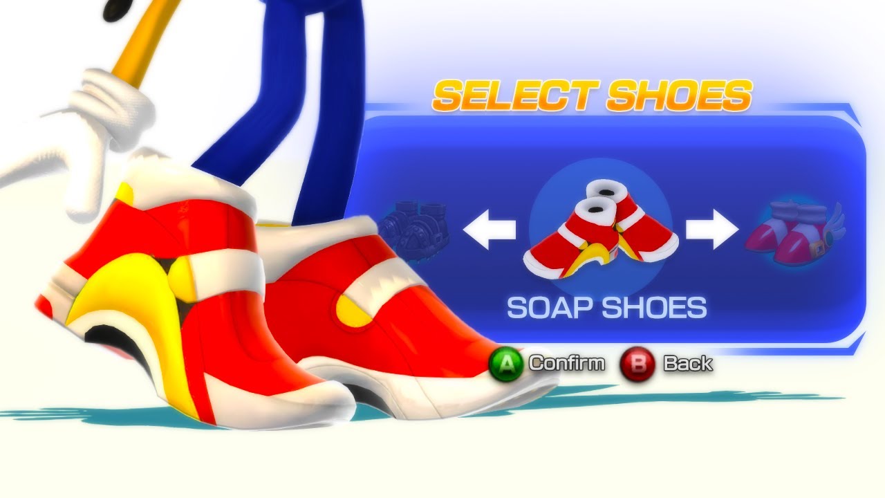 If Sonic could wear the Soap Shoes in more Games