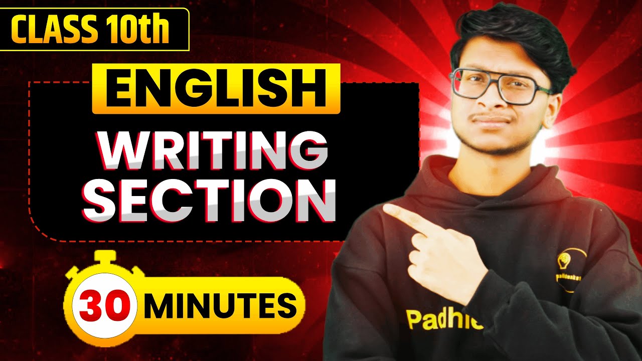Class 10- Full Writing section in 30 Minutes🔥1 shot with magic tricks🥵