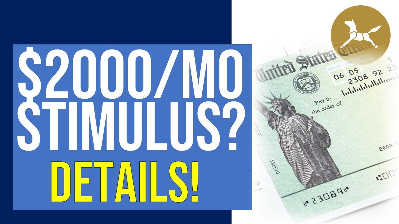 $2,000 A MONTH stimulus proposal! Emergency Money for the People Act details