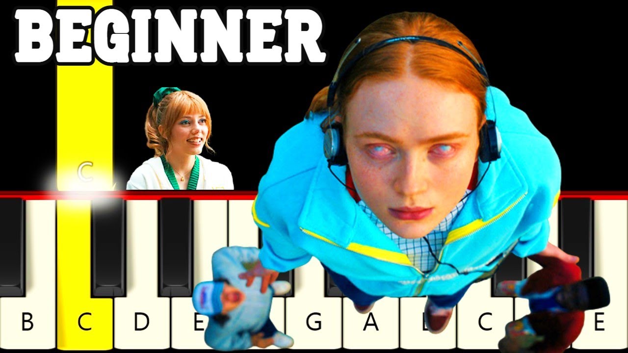 5 Songs from Stranger Things 4 - Very Easy and Slow Piano tutorial - Beginner