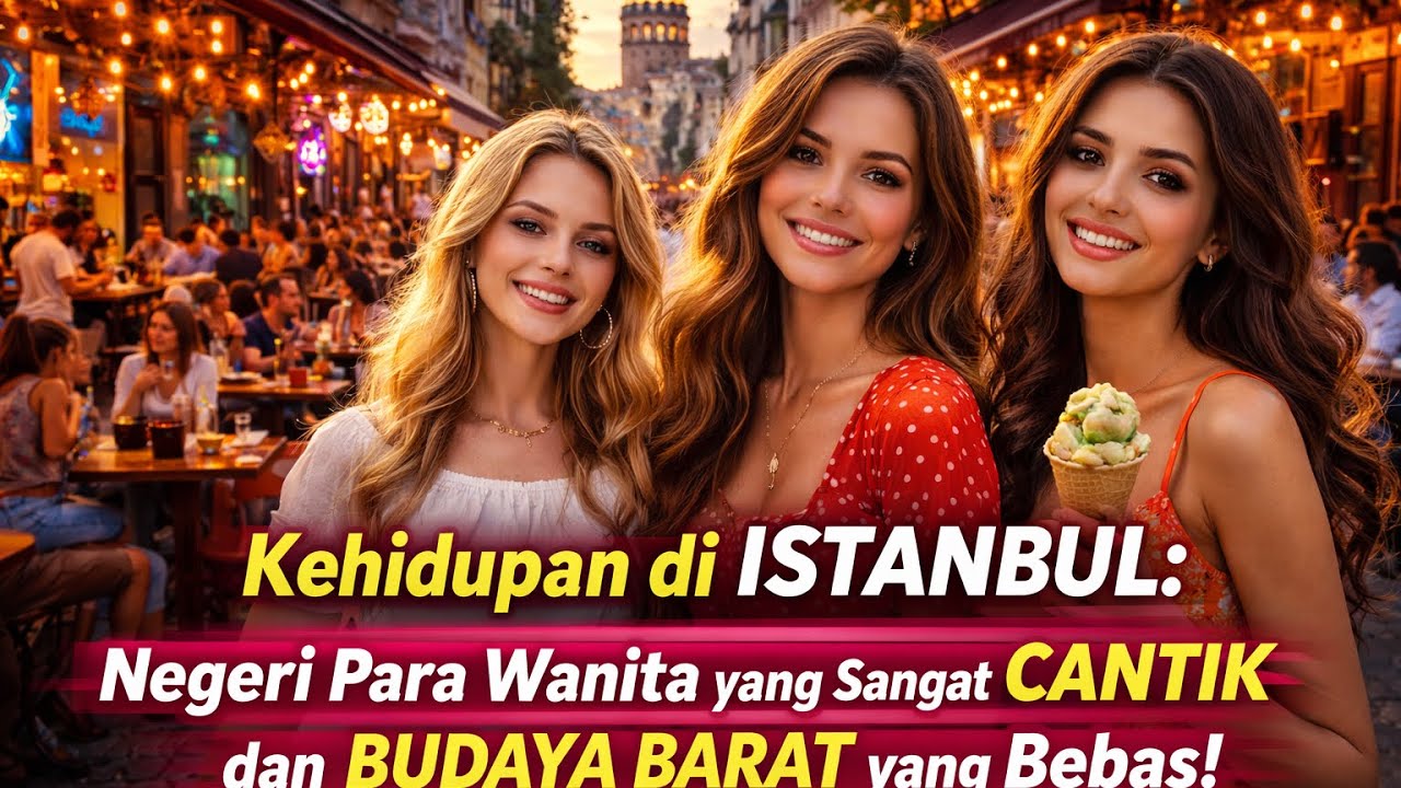 Kehidupan di ISTANBUL: Negeri Para Wanita yang Sangat CANTIK dan BUDAYA BARAT yang Bebas!