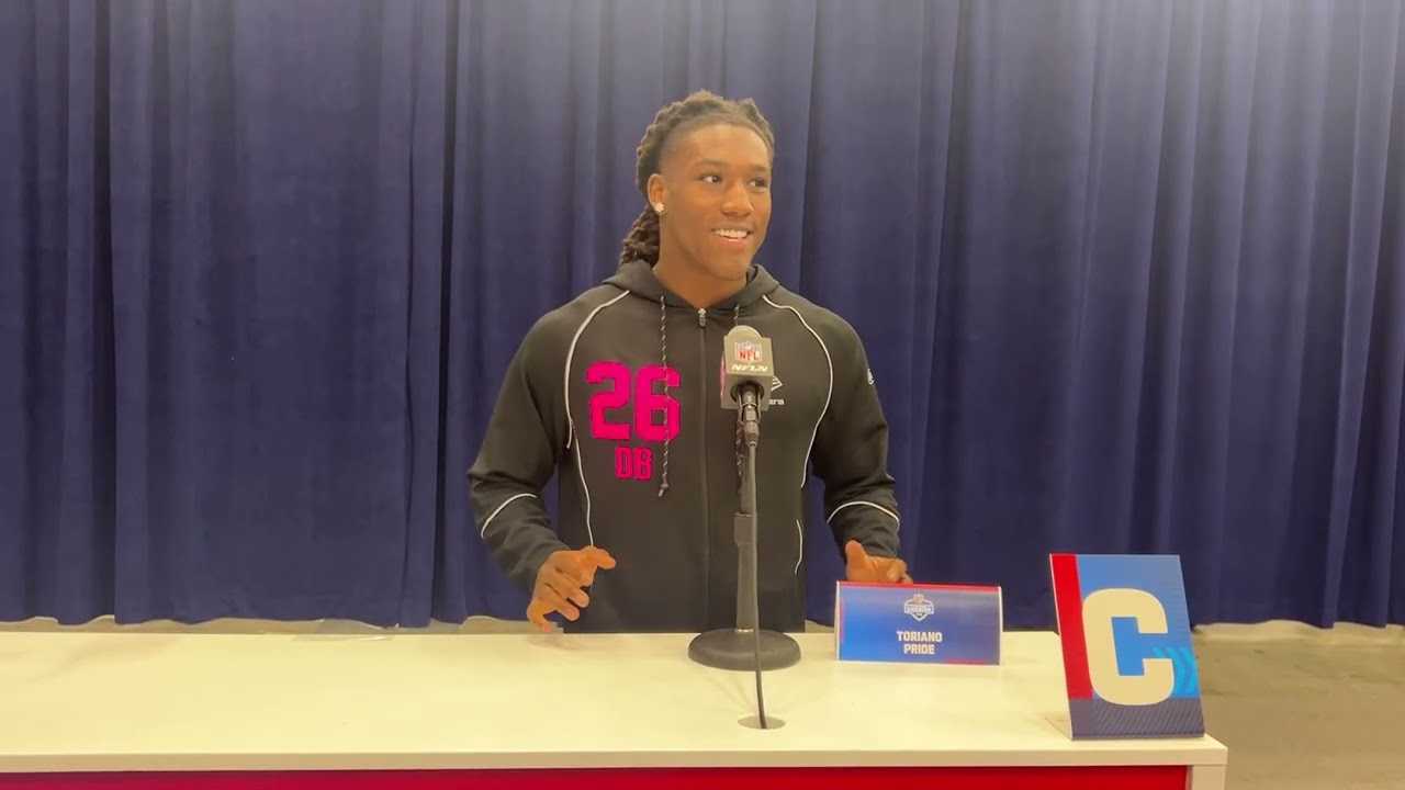 Mizzou CB Toriano Pride Jr. at the 2026 NFL Scouting Combine
