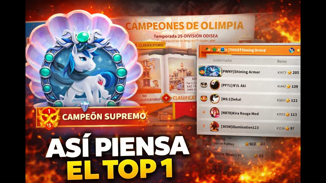 CAMPEONES DE OLIMPIA EXPLICADO / ASÍ JUEGA EL TOP 1