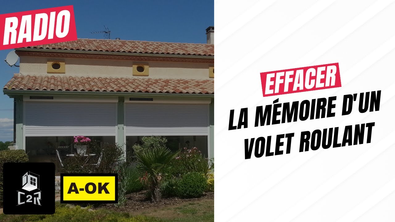 Comment effacer la mémoire d'un moteur de volet roulant radio A-OK ? 📡