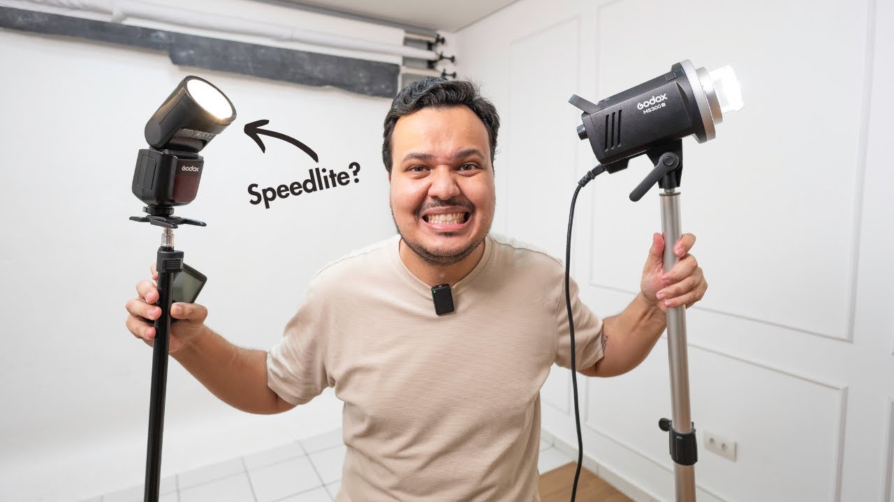 Qual tocha para ESTÚDIO fotográfico comprar? Flash, Speedlite, tocha?