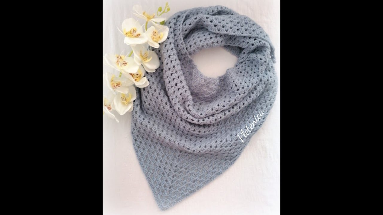 Как да си оплетем триъгълен шал / Урок за начинаещи / Easy Crochet Triangle Shawl for Beginners/ DIY