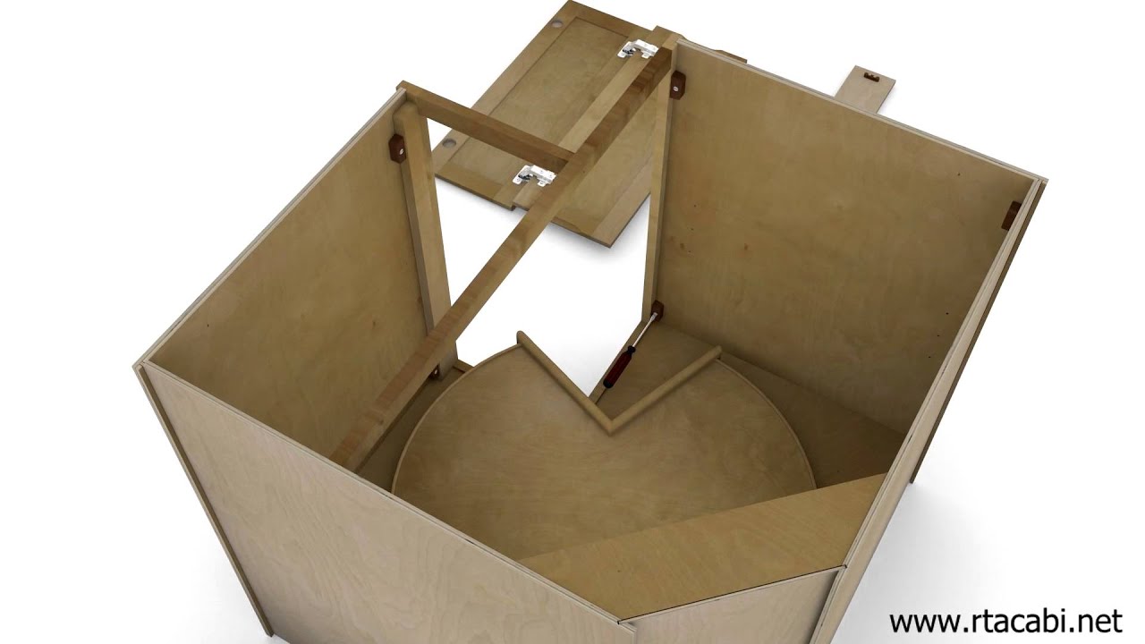 Lazy Susan Corner Kitchen Cabinet Assembly - RTA Cabinets Unlimited