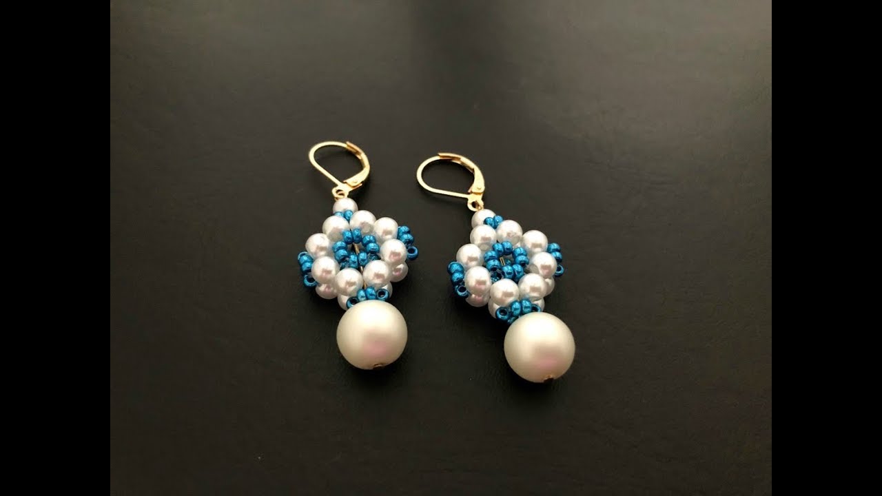 3D Beaded Earrings || How to make Beaded Earrings
