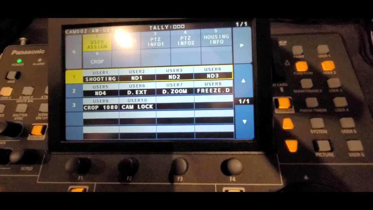 Panasonic RP-150 - direction controls 
