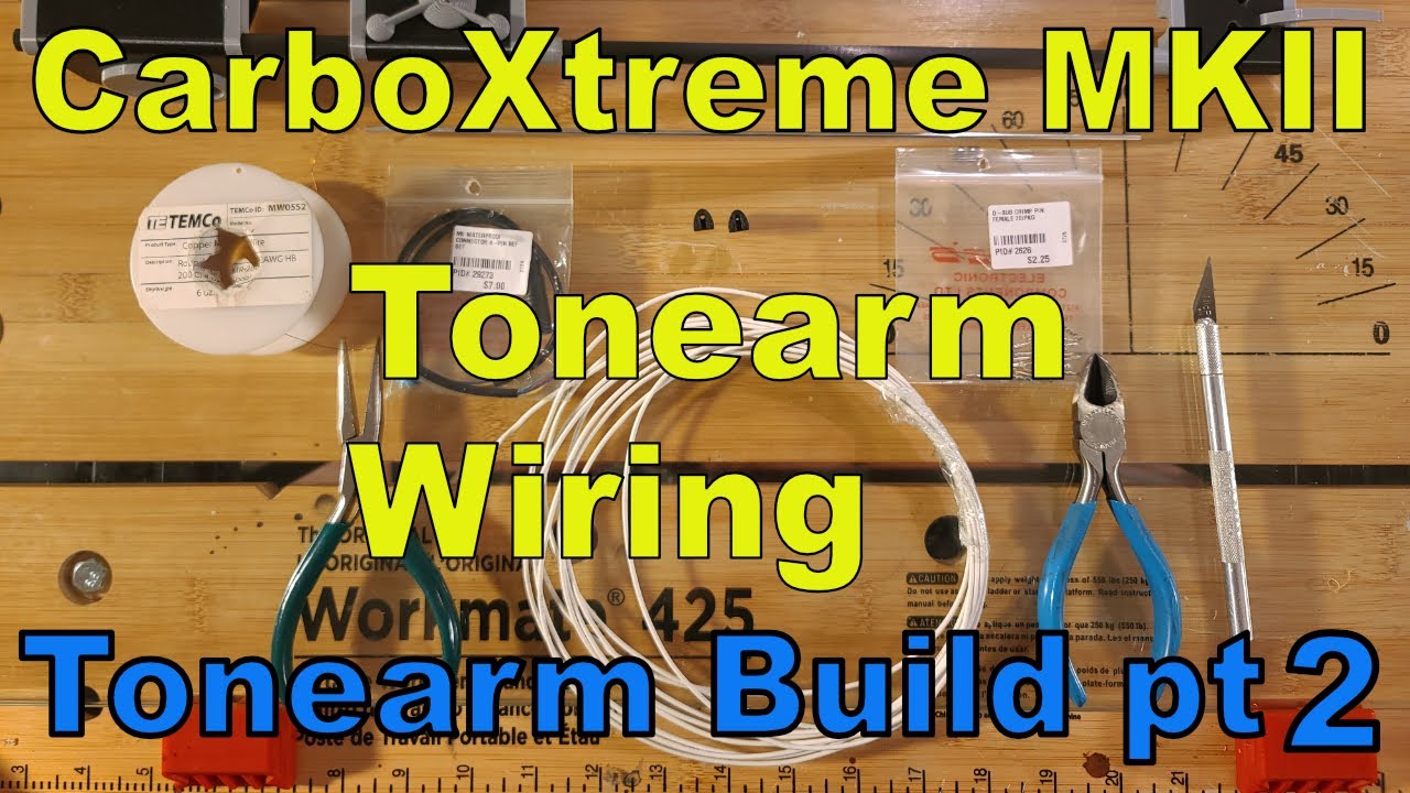CarboXtreme mkII Build Vid pt2 Wiring a tonearm
