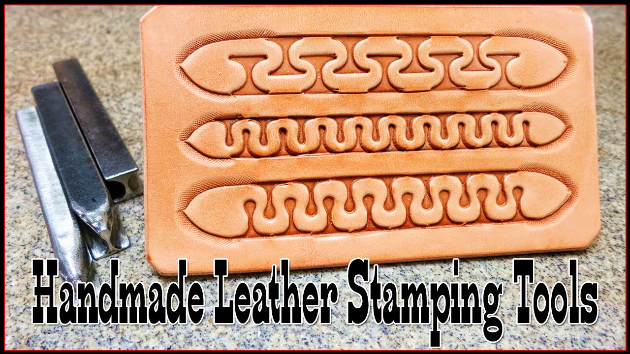 Handmade leather stamping tools Serpentine Design Stamps