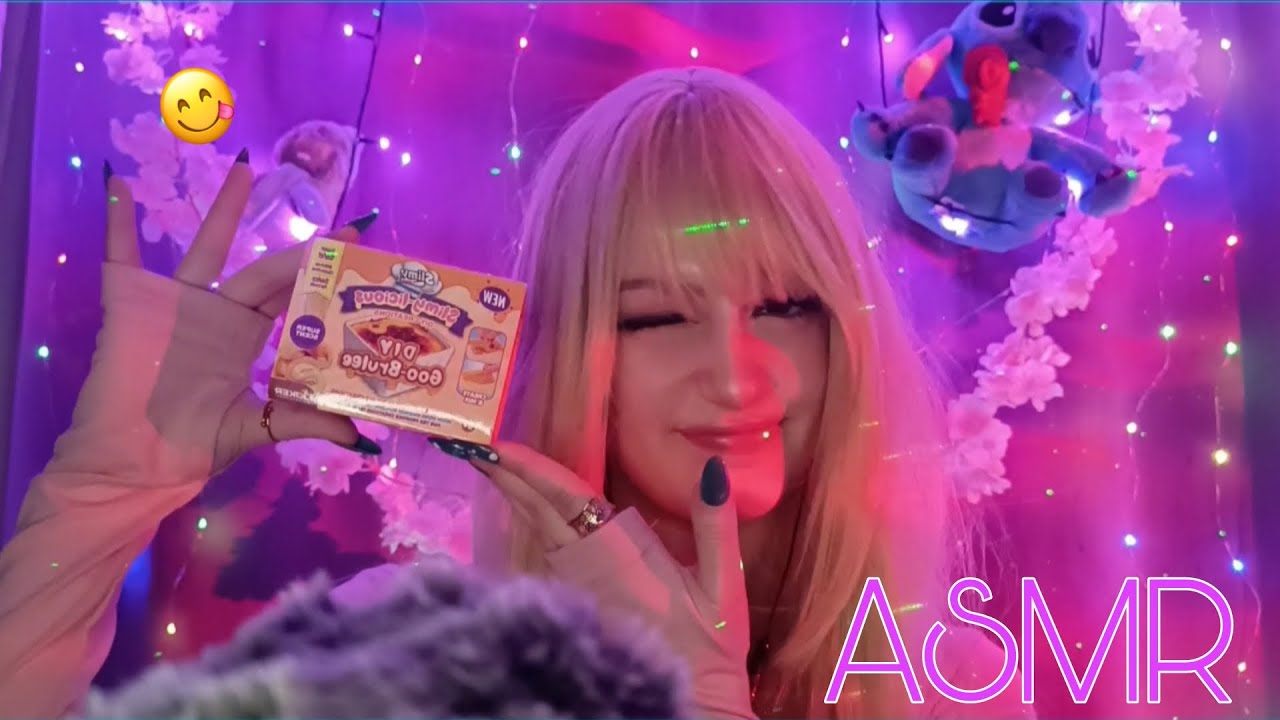 ASMR FR - On fait une crème brûlée non comestible 👀 (slime)