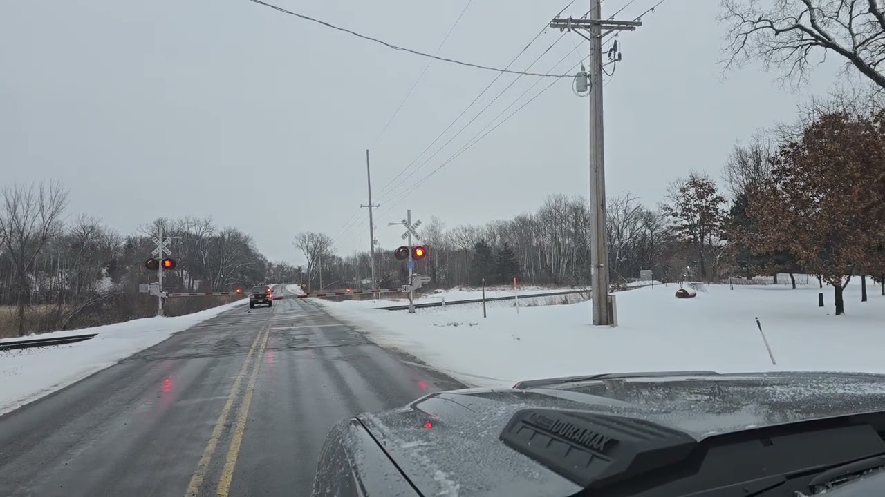 Amtrak 1333 Borealis West at Portage Wisconsin 