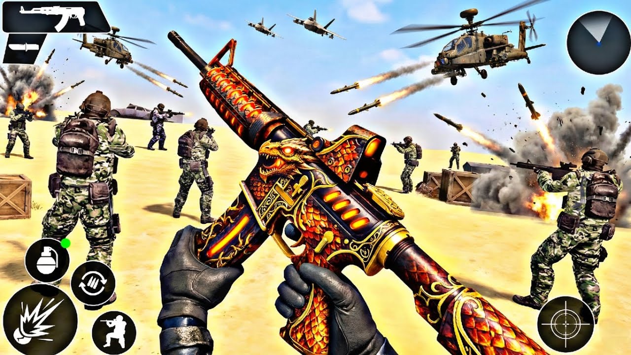 Robot FPS shooting strike – Bandook wala game – Android gameplay 