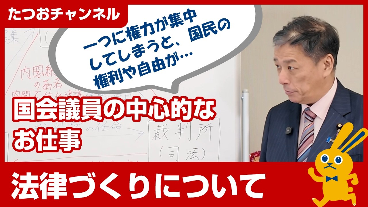参議院議員 伊藤たつおがわかりやすく解説！「国会議員の中心的なお仕事、法律ができるまで」