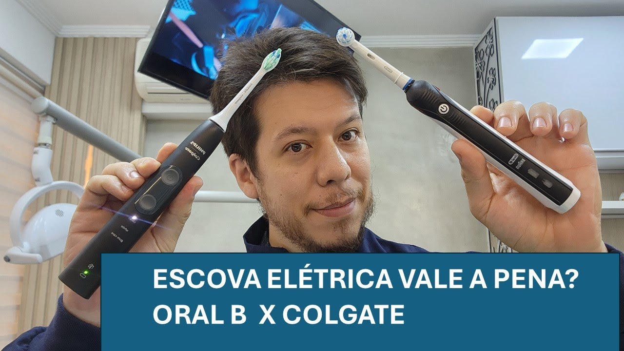 Escova Elétrica vale a pena? Opinião Dentista  comparação da Colgate SONIC PRO 50 X ORAL B Series 3