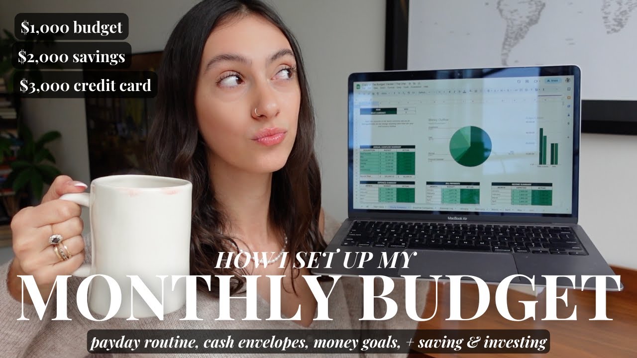How I Budget For a New Month: new cash budget, fighting financial anxiety + reviewing my money goals