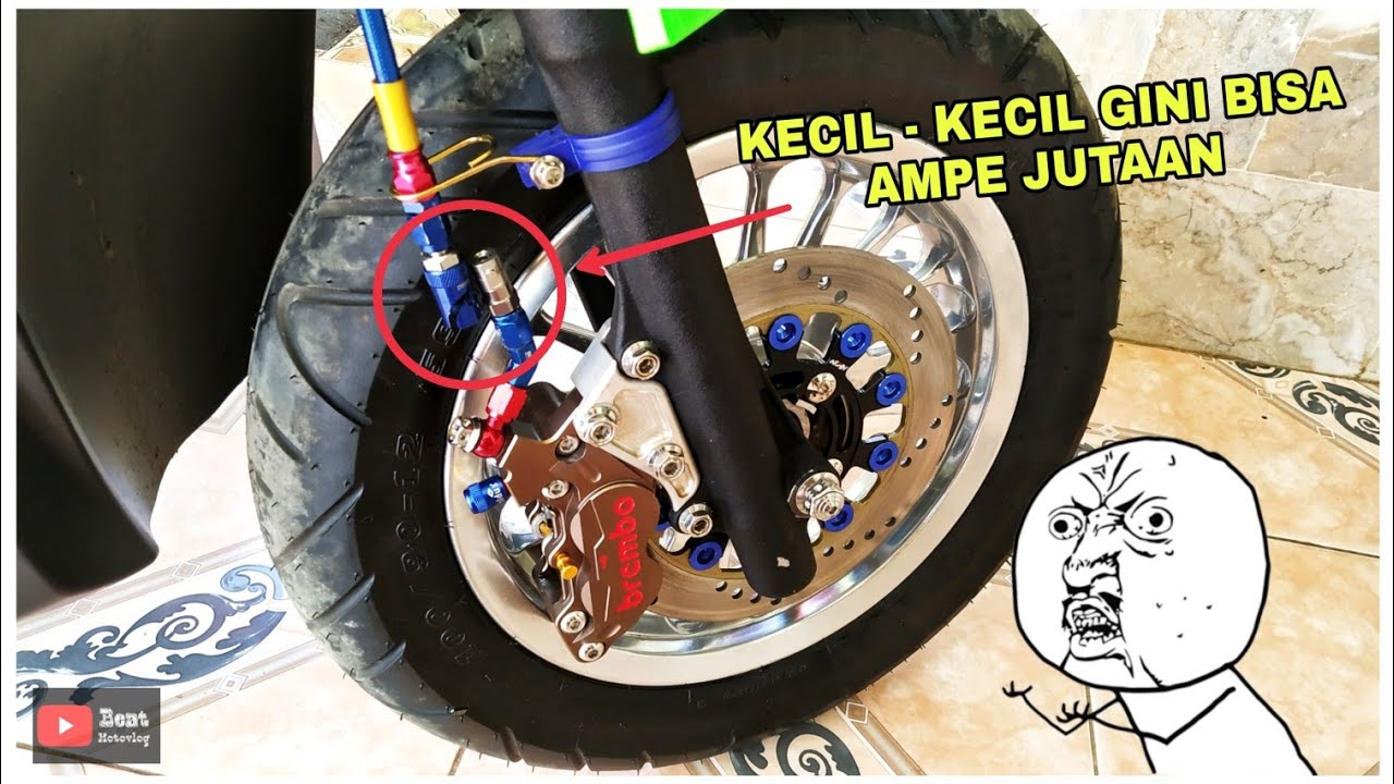 Tutorial pemasangan staubli / quick release selang rem swits ala - ala MOTO GP di beat fi babylook