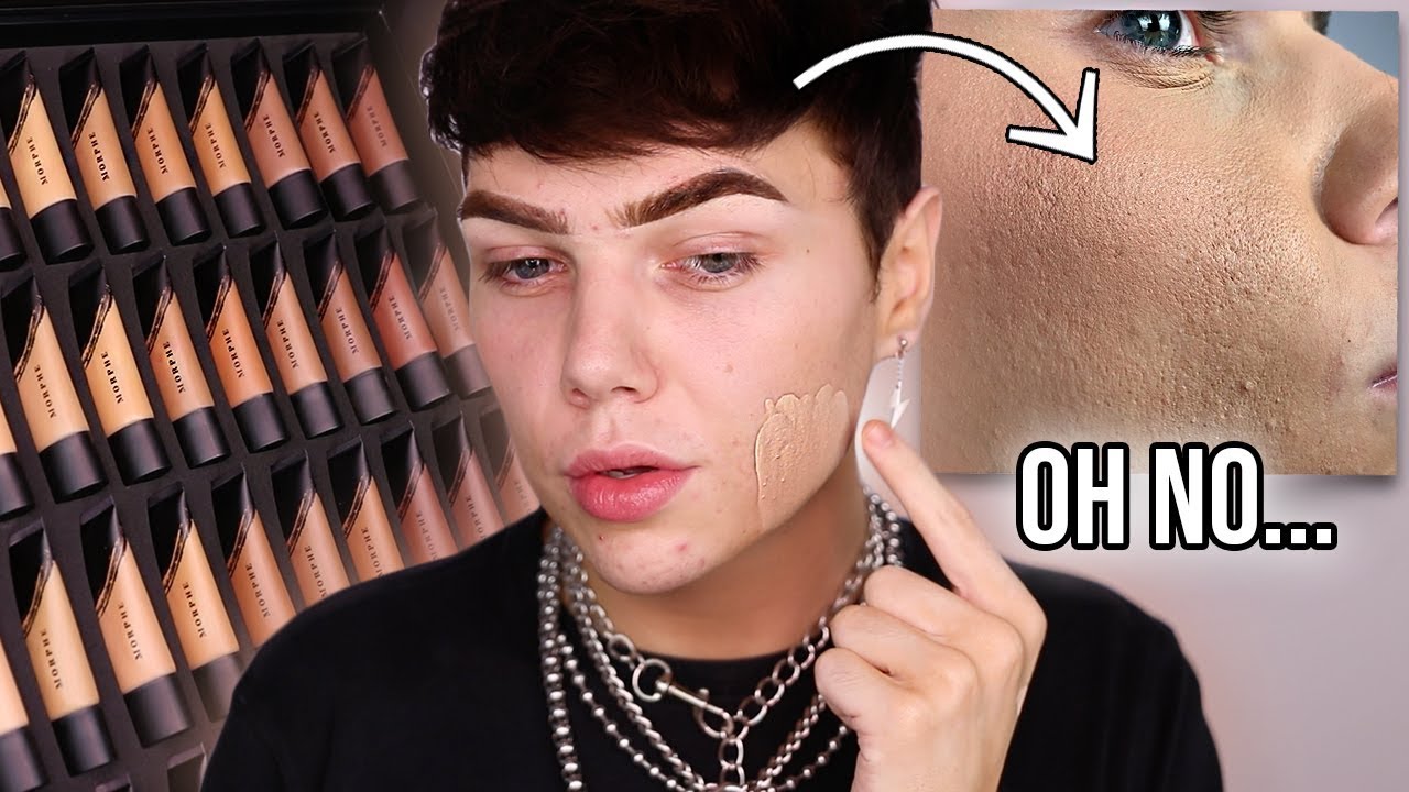 MORPHE FOUNDATION + CONCEALER REVIEW & 8 HOUR WEAR TEST... lol send help