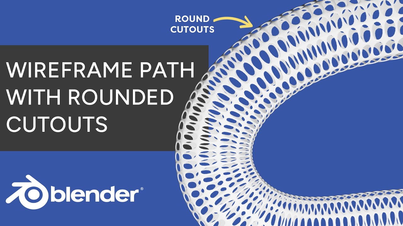 How to Create a Rounded Wireframe Path in Blender