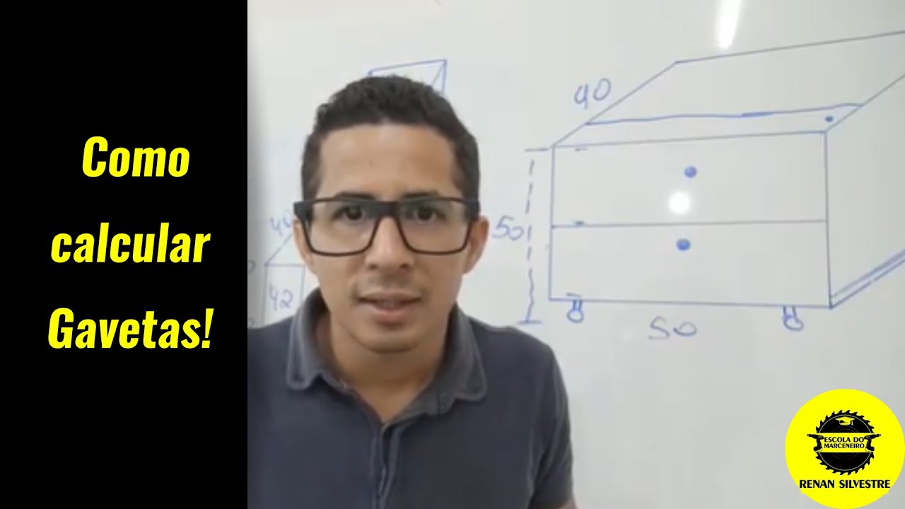 Como calcular gavetas de MDF?