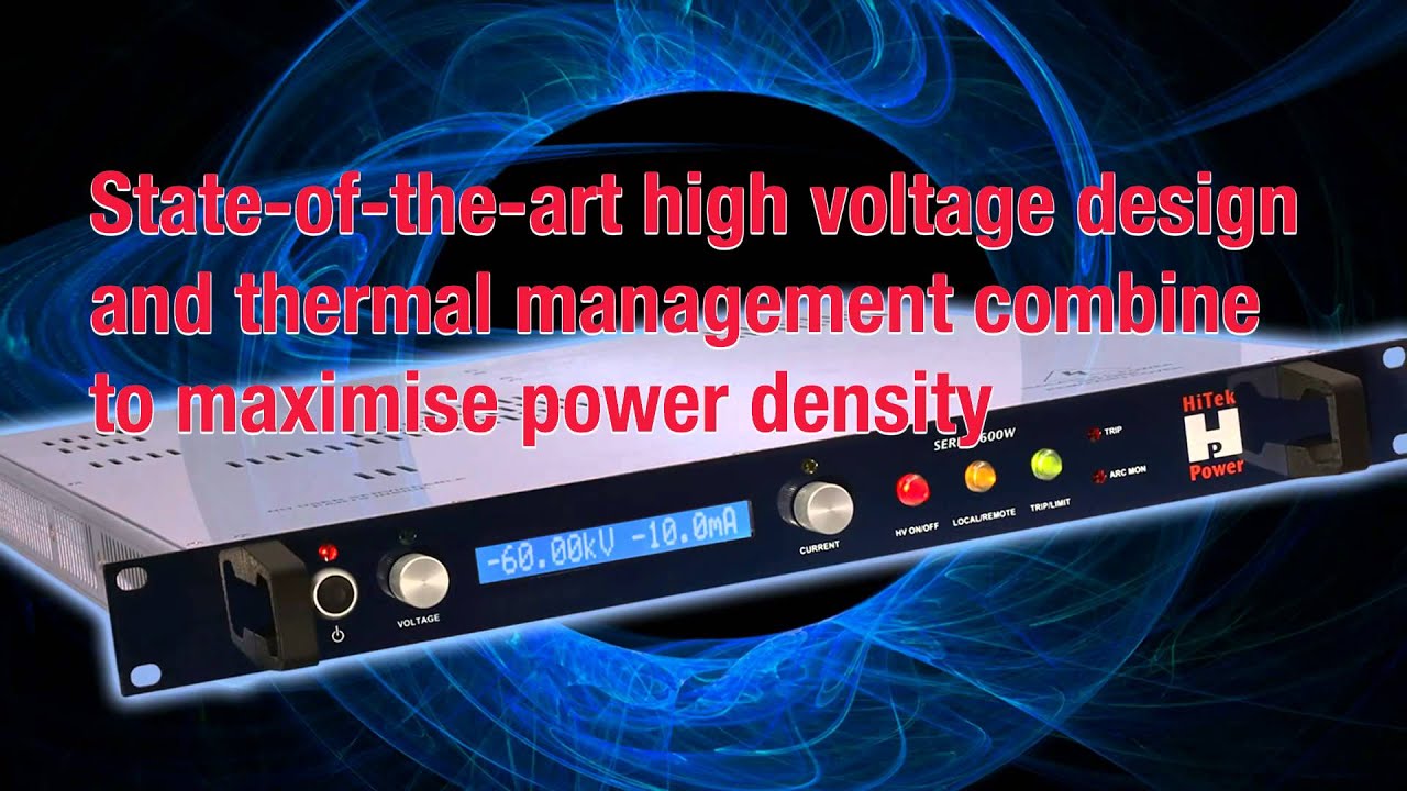 HiTek Power's compact 400W and 600W high voltage power supplies