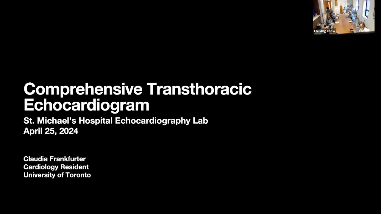 Echo Core Curriculum: Comprehensive Transthoracic Echocardiogram