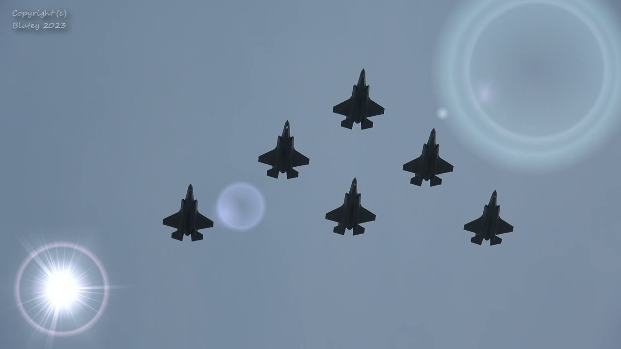 Trooping the Colour Flypast, Trafalgar Square, London, UK, 17th June 2023 - 4K