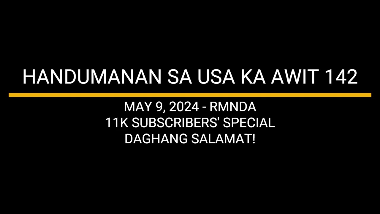 HANDUMANAN SA USA KA AWIT 142
