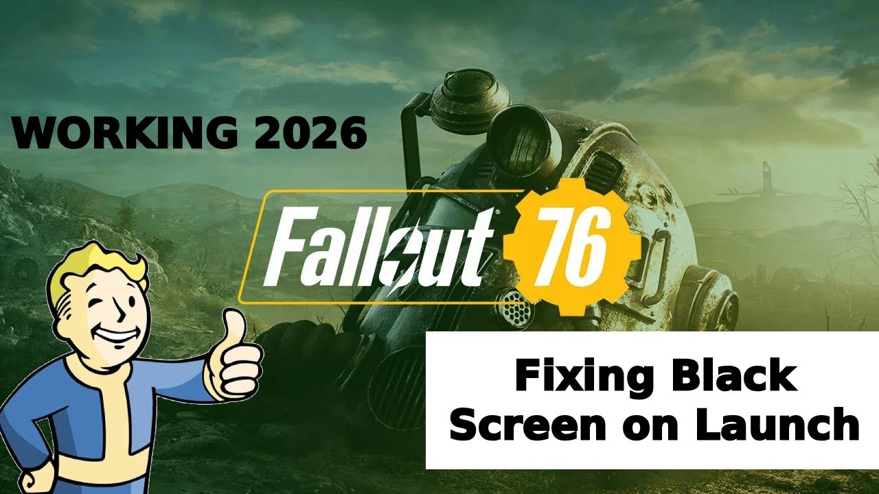 Fallout 76 & 4: Black Screen On Launch Fix [WORKING 2026] [PC]