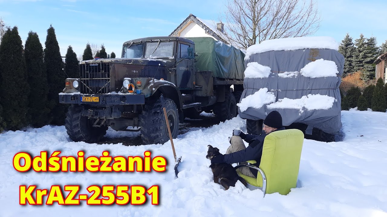 Odśnieżanie KrAZ-255B1