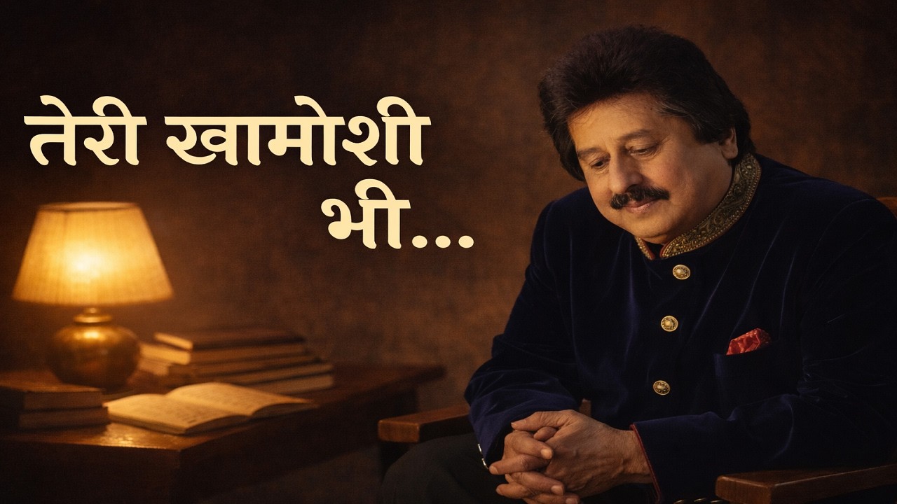 तेरी ख़ामोशी भी… | Heart Touching Hindi Ghazal | 90s Style Emotional Sad Song #ghazal #pankajudhas