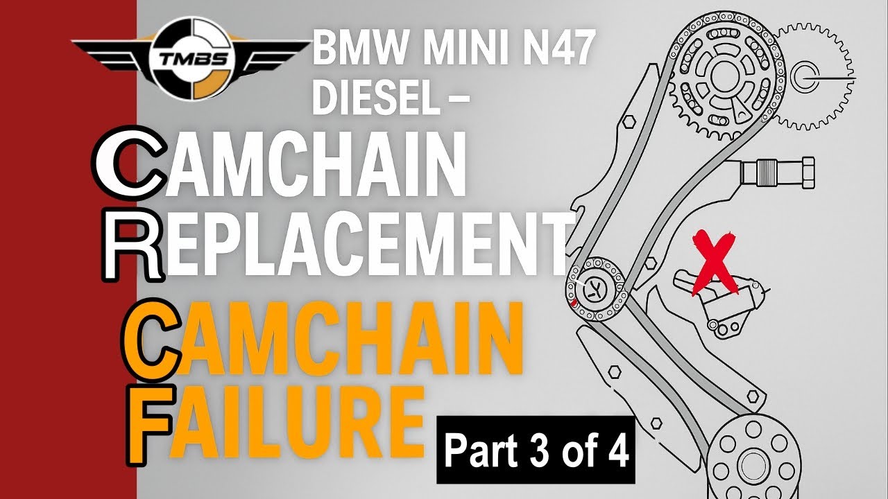 BMW Mini N47 Diesel - Camchain, Guides & Tensioner replacement (Part 3 of 4 - N47 Engine timing)
