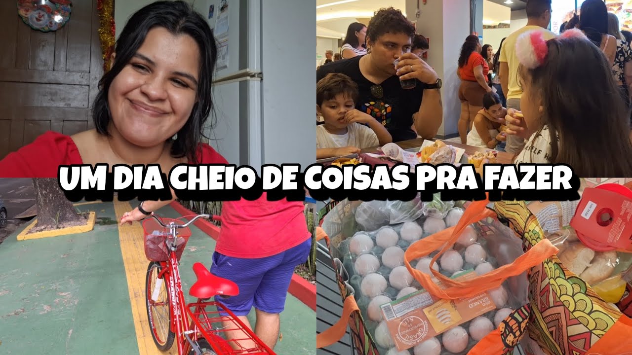 FOMOS NO MERCADO | COMPRAMOS UMA BICICLETA | LEVAMOS AS CRIANÇAS  PRA SE DIVERTIR 