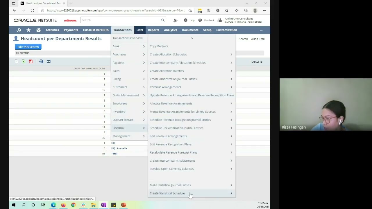 Dynamic Allocation Schedules Based on Statistical Accounting in NetSuite by PKF Digital