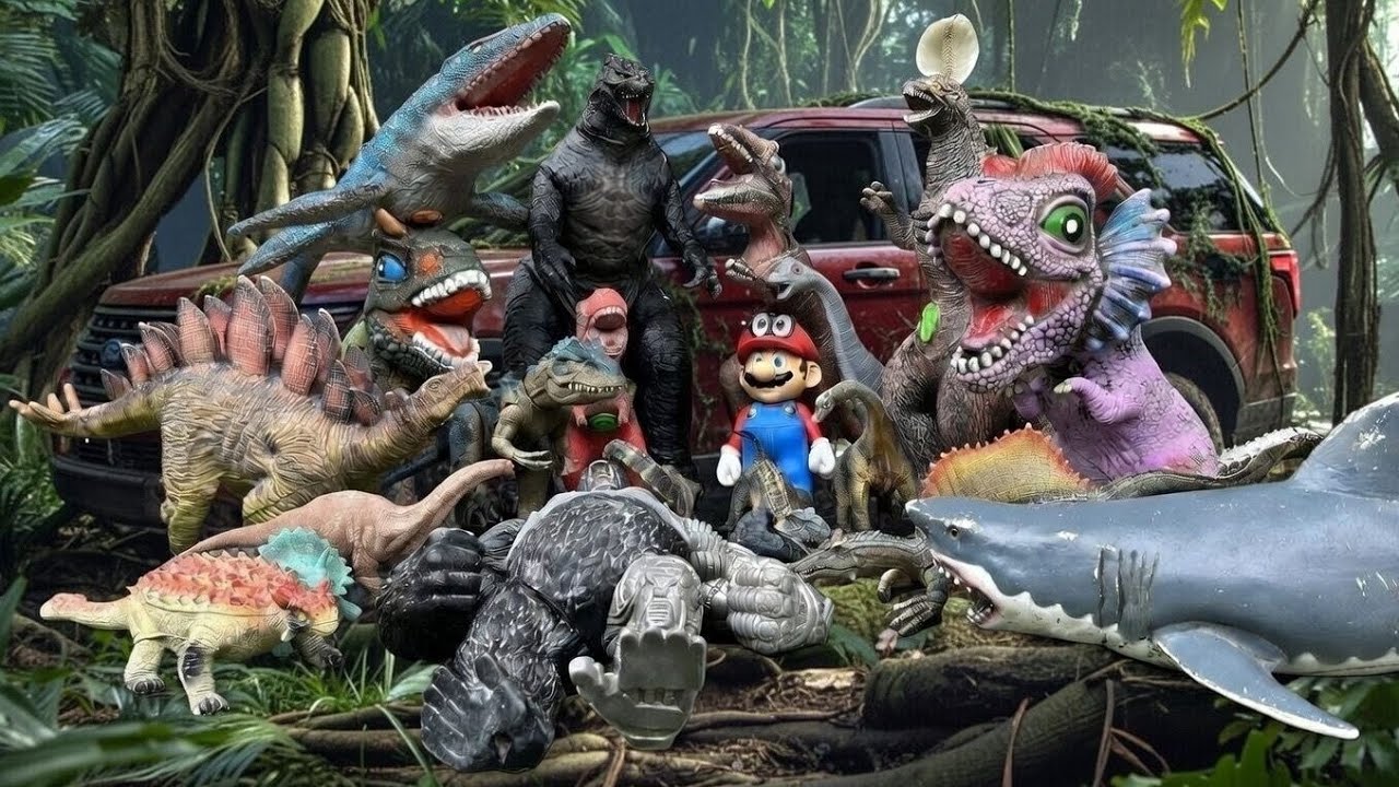 Dinosaurus Jurassic World Dominion: T-rex/Mosasaurus/ Brachiosaurus/ King Kong/Godzilla/Spinosaurus