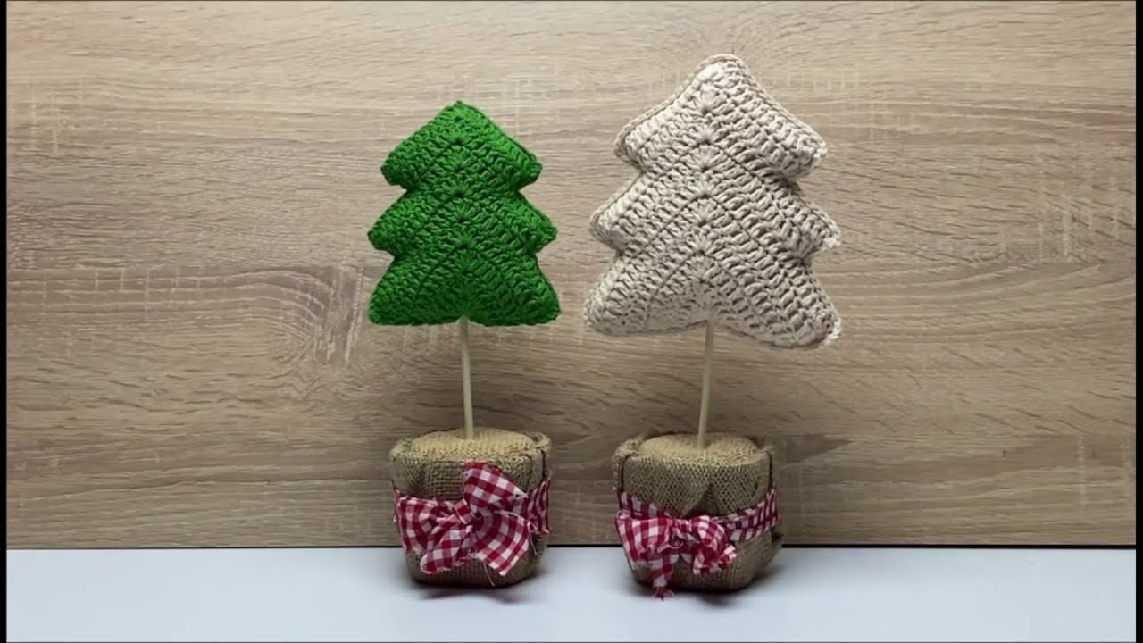 El Örgüsü Çam Ağacı Yapımı 🎄 Yılbaşı İçin Çok Tatlı ve Kolay Süs Fikri 🎄DIY Crochet Christmas Tree