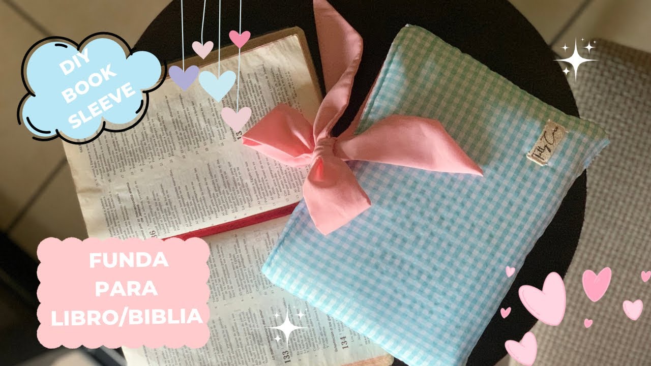 Funda para libro o biblia | Padded book sleeve | DIY #pinterest #costura #sewing #fundas